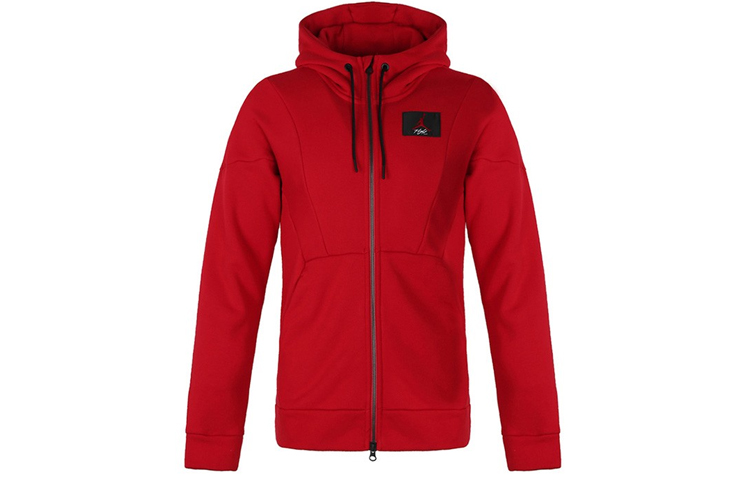 Air Jordan Red Zip-Up Hoodie with Drawstring AV2291-687
