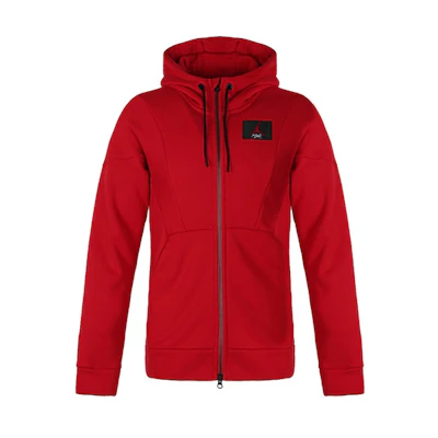 Air Jordan Red Zip-Up Hoodie with Drawstring AV2291-687