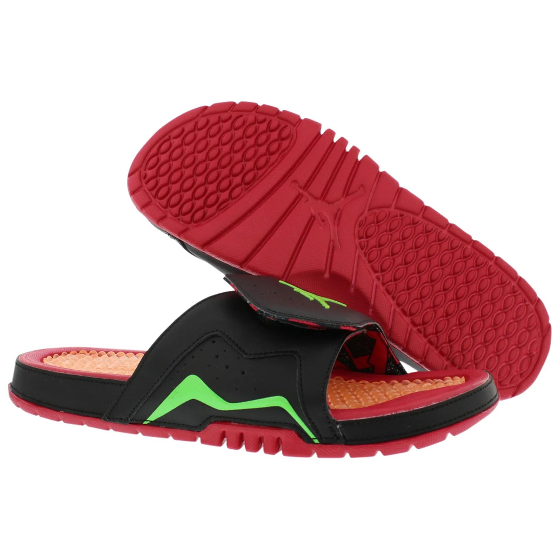 Lookbook Air Jordan Slide 'Merah Hitam Hijau' 705467-016