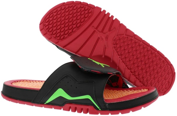 Air Jordan Slide 'Red Black Green' 705467-016 Lookbook Air Jordan Slide 'Red Black Green' 705467-016