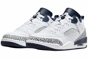 Jordan Spizike Low 防滑耐磨 低筒 復古籃球鞋 男款 白藍 Lookbook Jordan Spizike Low 防滑耐磨 低筒 復古籃球鞋 男款 白藍