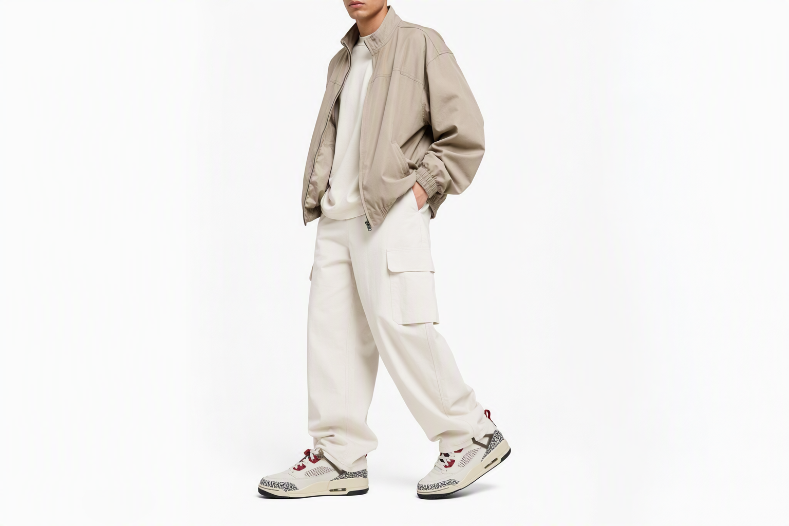 Order Air Jordan Spizike Low 米白炭黑椰奶红色篮球鞋 FQ1759-116
