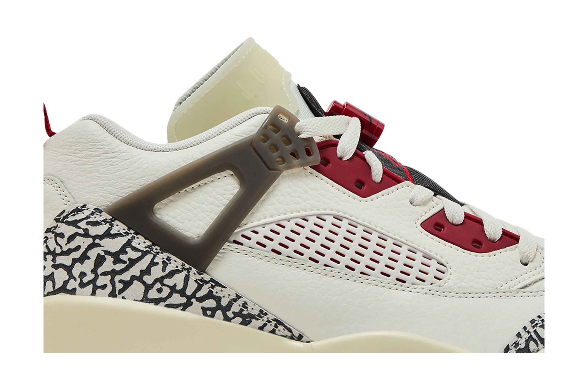 Lookbook Air Jordan Spizike Low 米白炭黑椰奶红色篮球鞋 FQ1759-116