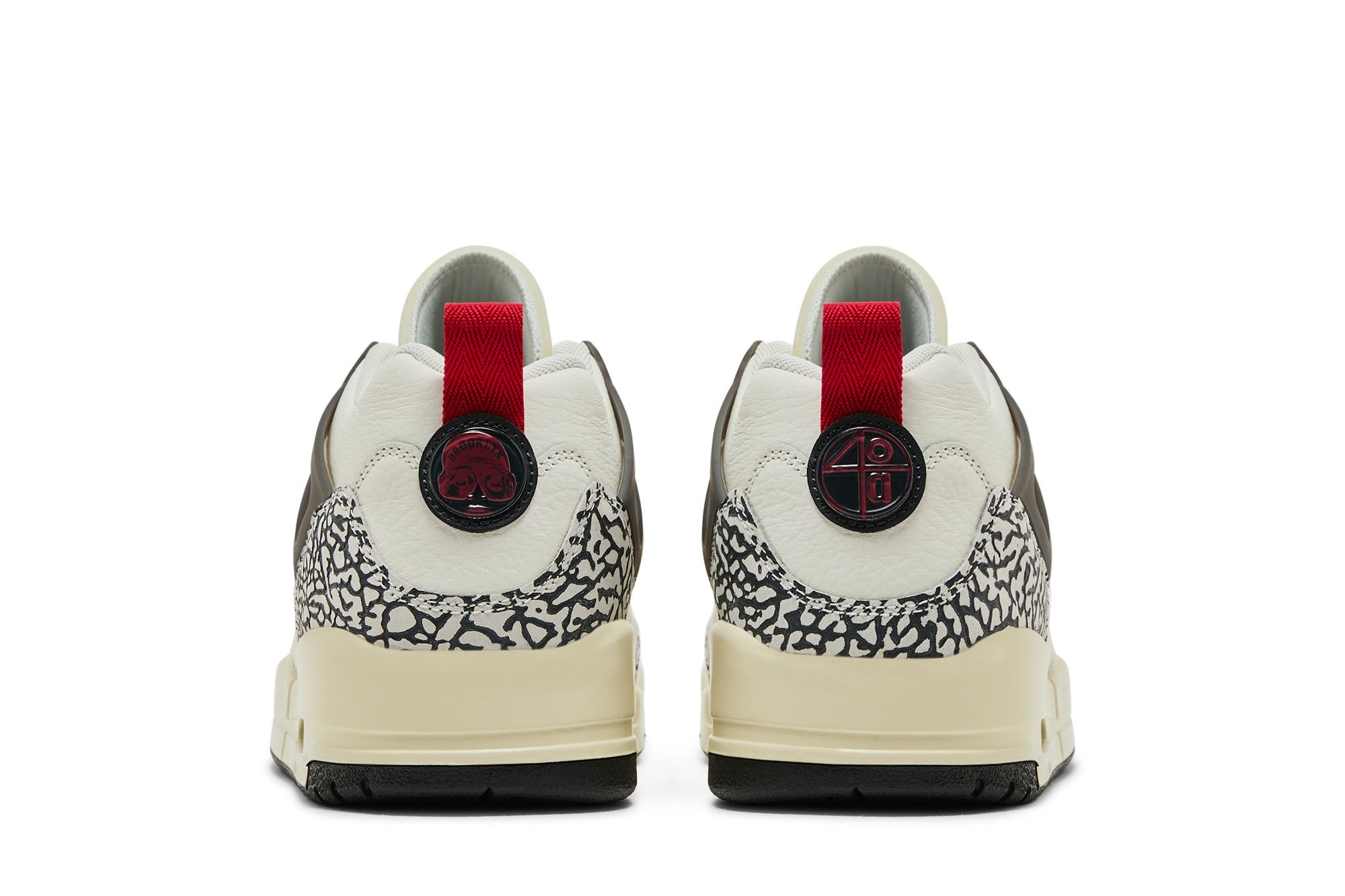 Sizing Air Jordan Spizike Low 米白炭黑椰奶红色篮球鞋 FQ1759-116