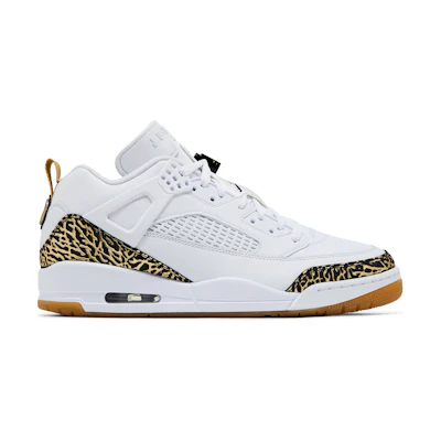 Jordan Spizike Low 'White Black Metallic Gold'