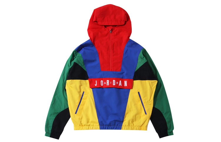 Air Jordan Sport DNA Half-Zip Colorful Loose Woven Hoodie Jacket Men CD5729-480