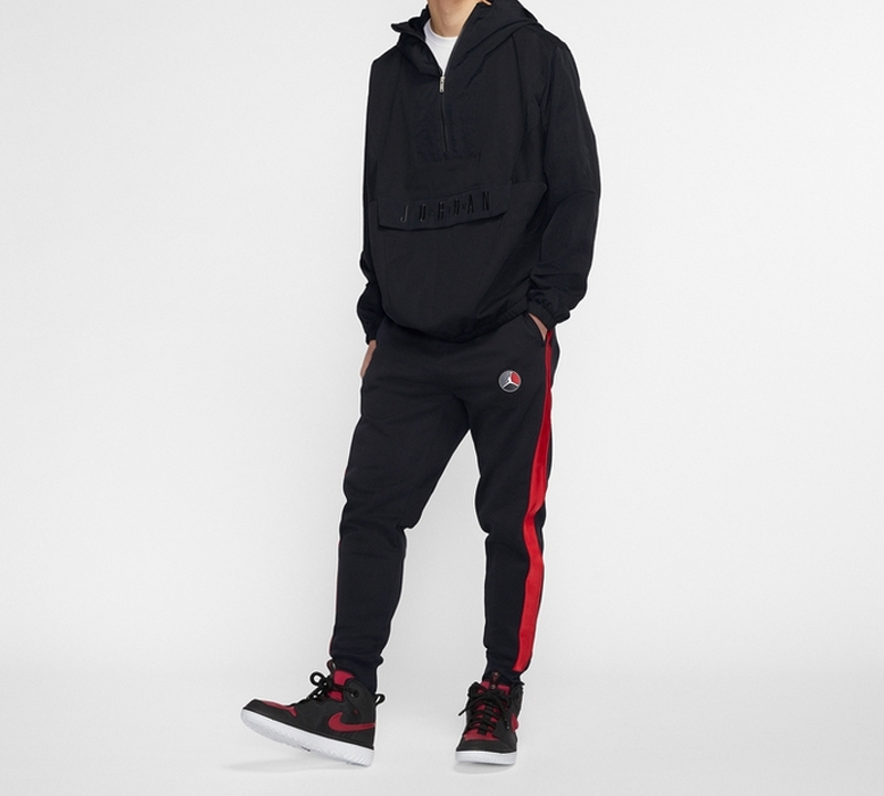 Shop Air Jordan Sport DNA Half-Zip Pullover Hoodie Jacket Hitam Hadiah CD5729-084