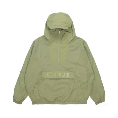 Air Jordan Sport DNA Half-Zip Woven Hoodie Jacket Dark Green CD5729-370
