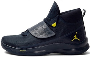 Air Jordan Super.Fly 5 PO X 'Navy Yellow' 914478-405 Air Jordan Super.Fly 5 PO X 'Navy Yellow' 914478-405