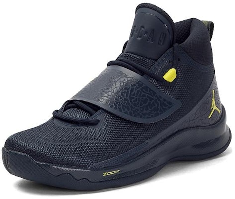 Air Jordan Super.Fly 5 PO X 'Navy Yellow' Sepatu Basket 914478-405 Lookbook Air Jordan Super.Fly 5 PO X 'Navy Yellow' Sepatu Basket 914478-405