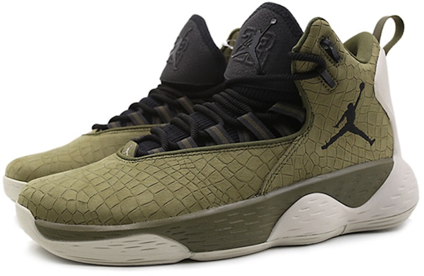 Air Jordan Super.Fly MVP PF 'Olive Canvas' Kanvas Zaitun AR0038-300 Lookbook Air Jordan Super.Fly MVP PF 'Olive Canvas' Kanvas Zaitun AR0038-300