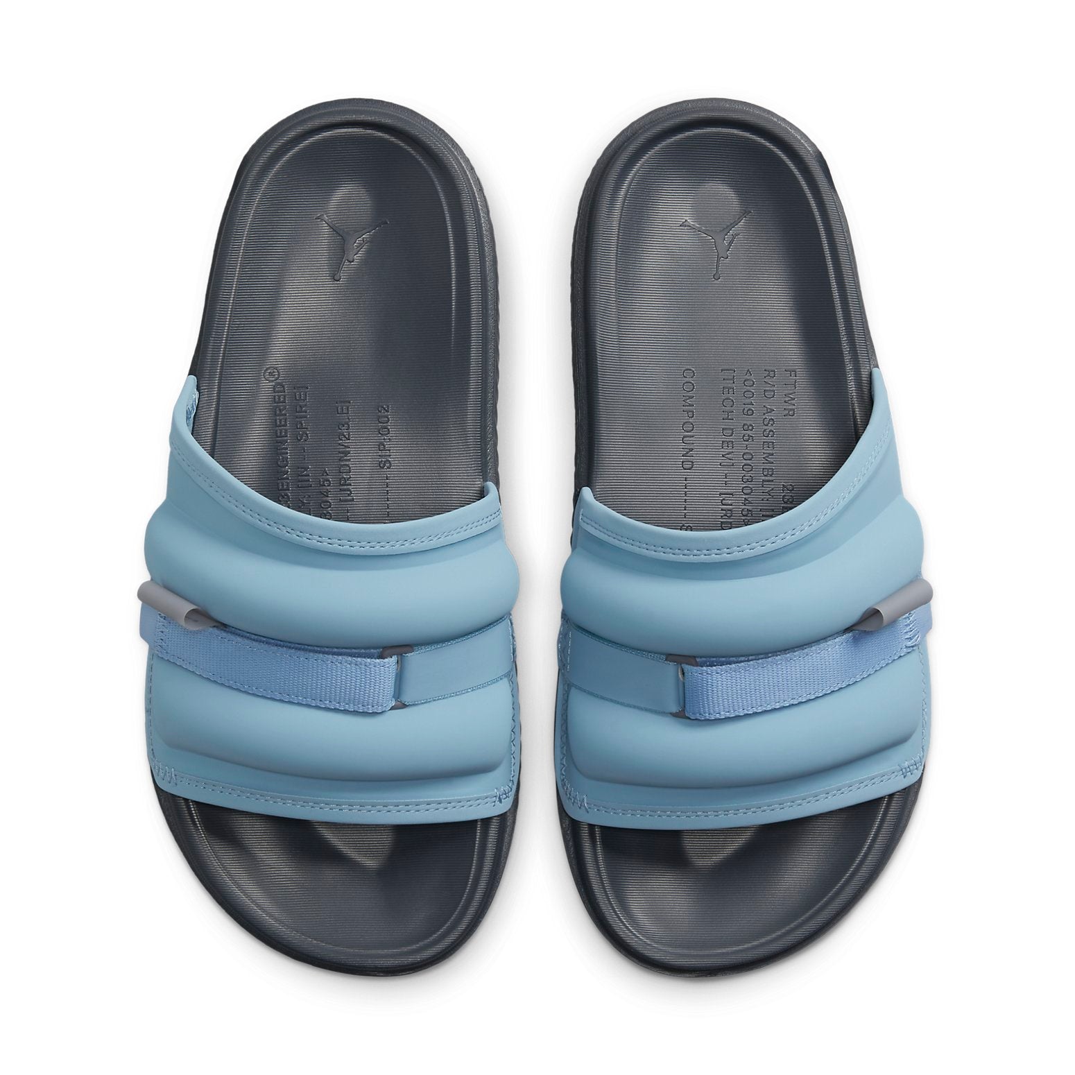 Lookbook Jordan 超級玩樂 運動拖鞋 男女款 藍黑