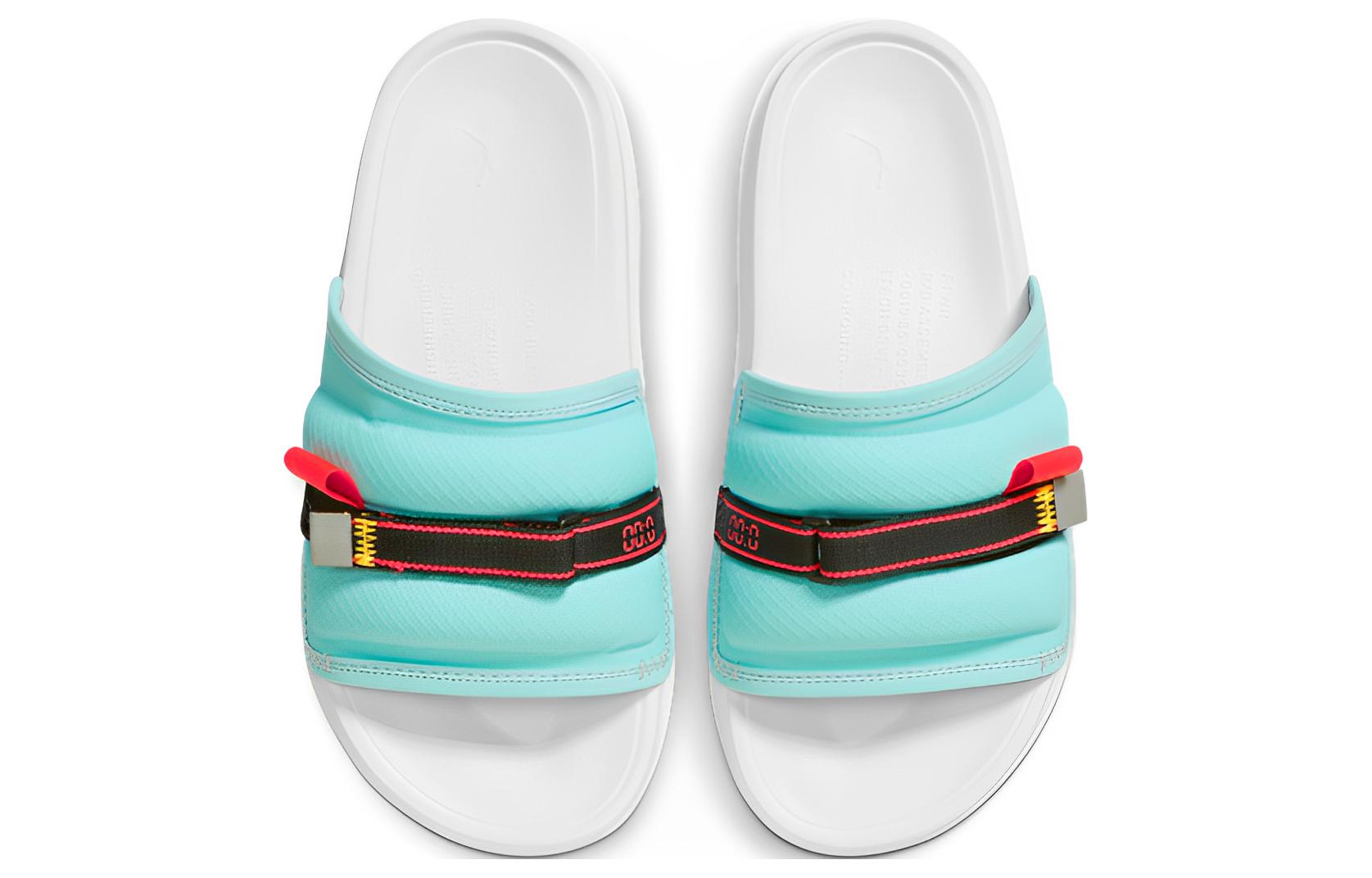 Lookbook Air Jordan Super Play 拖鞋 '岛屿绿镭射橙' FJ7686-381