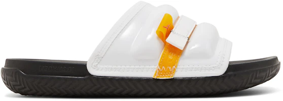 Air Jordan Super Play Slide White/Taxi Black Fire Red' DM1683-170 Air Jordan Super Play Slide White/Taxi Black Fire Red' DM1683-170