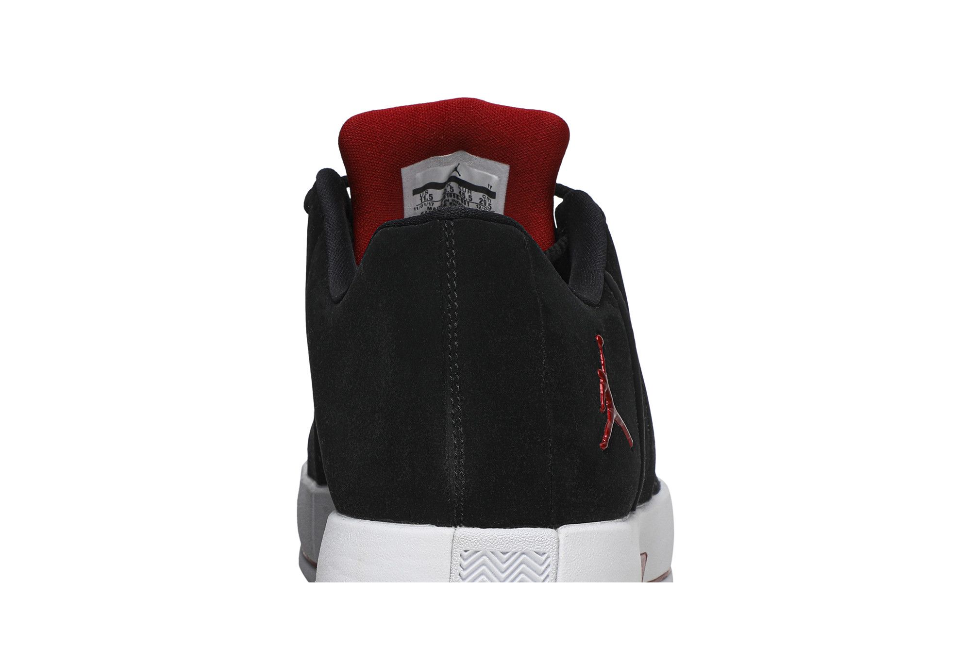 Sizing Air Jordan Team Elite 2 Low Bred Noir Rouge AO1696-001