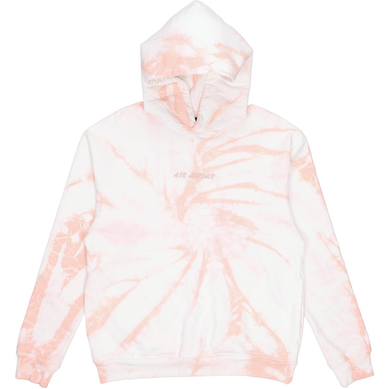 Air Jordan Tie-Dye Hoodie Pullover with Large Back Logo in Sail DR2647-134