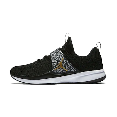 Jordan Trainer 2 Flyknit Black Metallic Gold