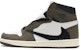 Air Jordan Travis Scott x 1 High OG TS SP 'Coklat Putih' CD44887-100
