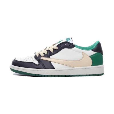 Jordan Travis Fragment Design 1 Low 'White Green Black'