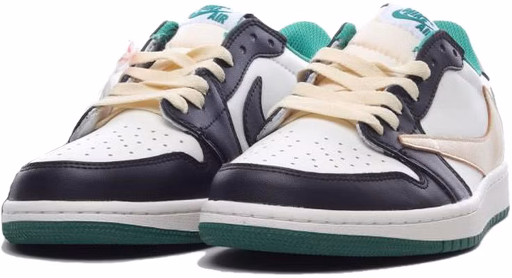 Air Jordan Travis Scott x Fragment Design x 1 Low 'Putih Hijau Hitam' DM7866-128 Lookbook Air Jordan Travis Scott x Fragment Design x 1 Low 'Putih Hijau Hitam' DM7866-128