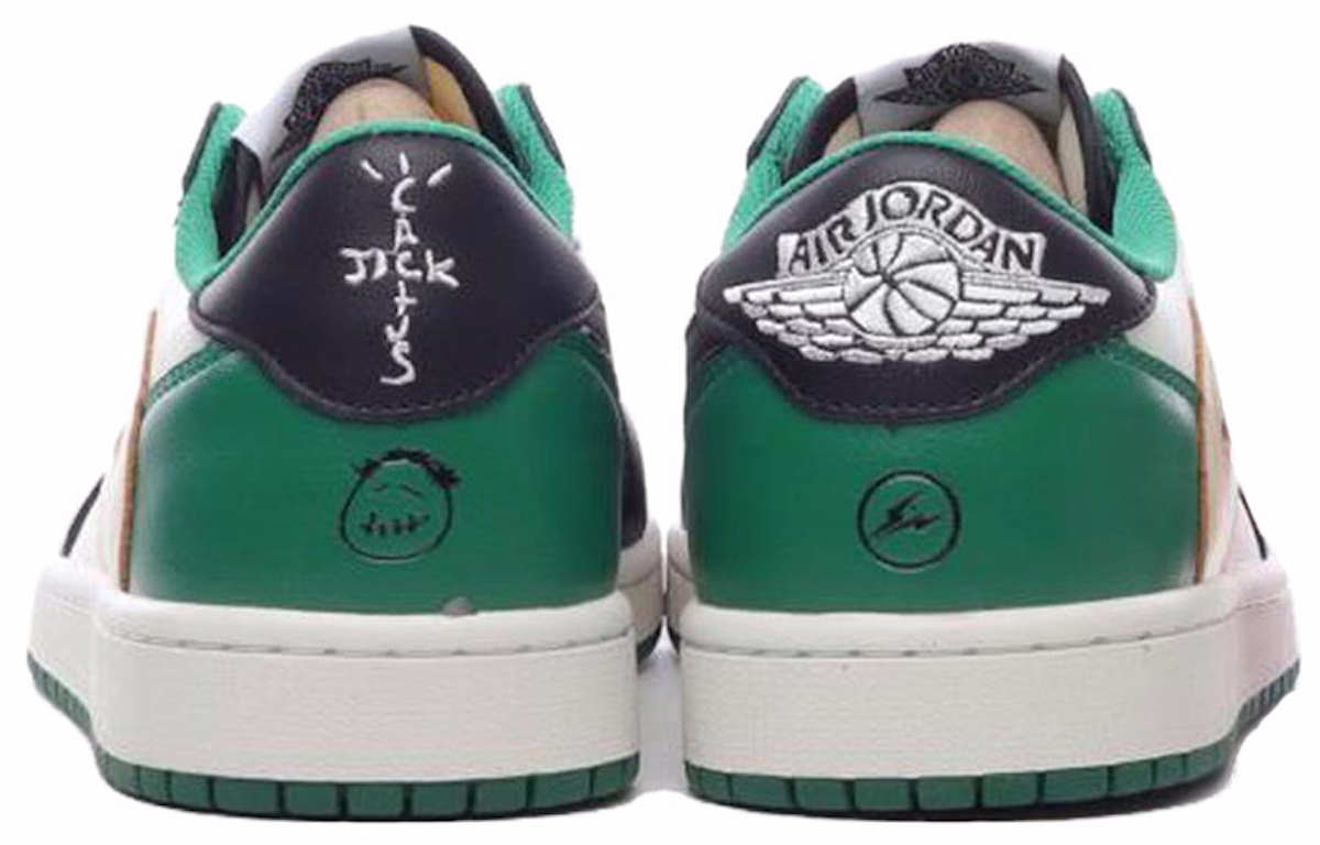 Air Jordan Travis Scott x Fragment Design x 1 Low 'White Green Black' DM7866-128