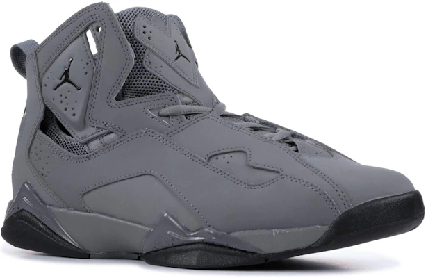 Air Jordan True Flight Mid 'Cool Grey Black' Kelabu Sejuk Hitam 342964-027 Lookbook Air Jordan True Flight Mid 'Cool Grey Black' Kelabu Sejuk Hitam 342964-027