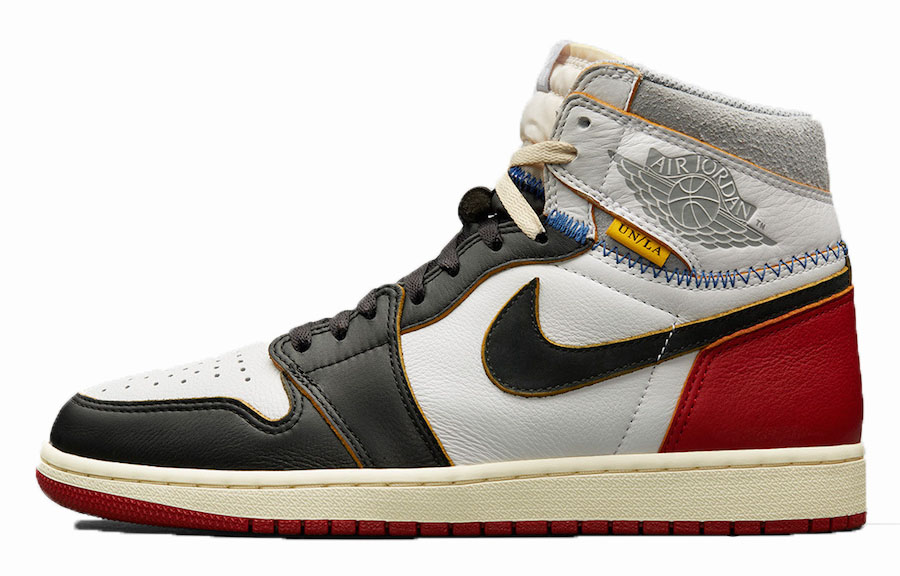 Air Jordan Union x 1 Retro High OG NRG 'Black Toe Patchwork' BV1300-106(YS)