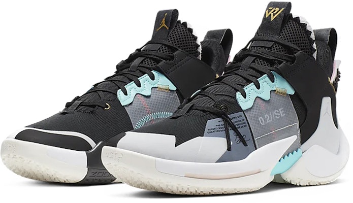 Air Jordan Why Not Zer0.2 SE PF '黑色灰白' AV4126-001 Lookbook Air Jordan Why Not Zer0.2 SE PF '黑色灰白' AV4126-001