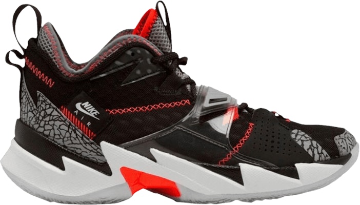 Preschool Air Jordan Why Not Zer0.3 Black Cement CD5805 006