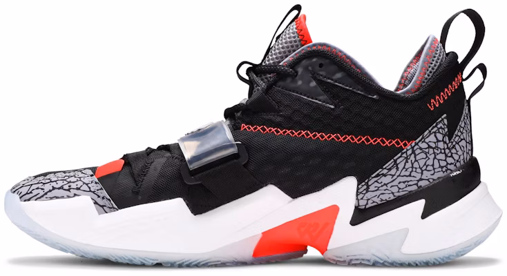 Air Jordan Why Not Zer0.3 PF 'Black Cement' CD3002-006 Lookbook Air Jordan Why Not Zer0.3 PF 'Black Cement' CD3002-006