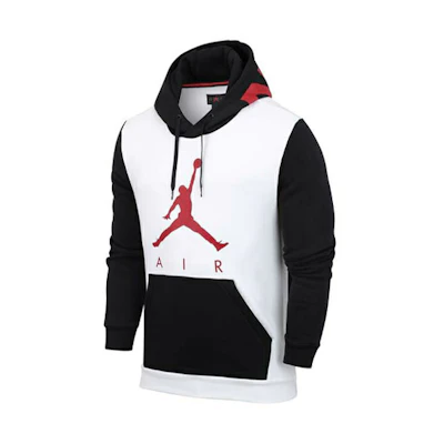 Air Jordan Winter White Fleece Pullover Hoodie with Logo Print CK1349-100