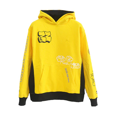 Air Jordan All-Star Chicago Artist Retro Pullover Sweatshirt Yellow CW1129-728