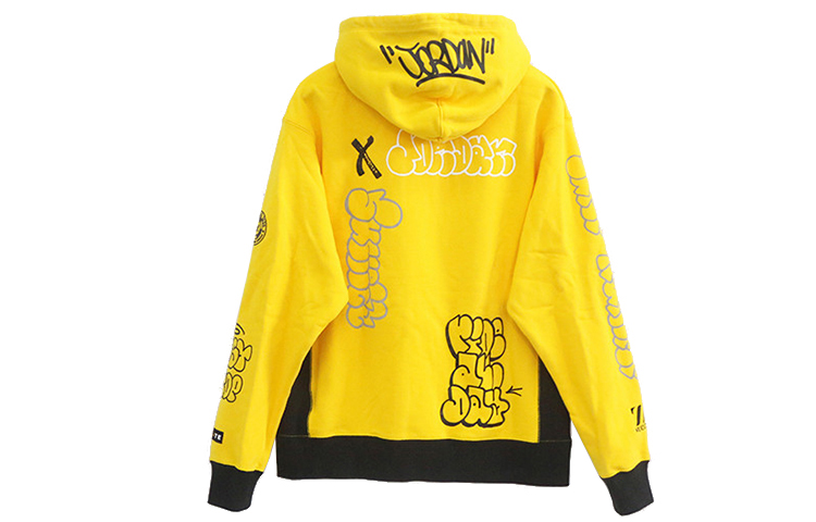 Air Jordan All-Star Chicago Artist Retro Pullover Sweatshirt Yellow CW1129-728 圖 3