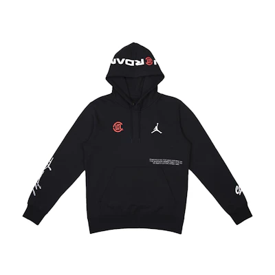 Air Jordan CLOT Collaborative Logo Print Hoodie Black US Edition AR8395-010