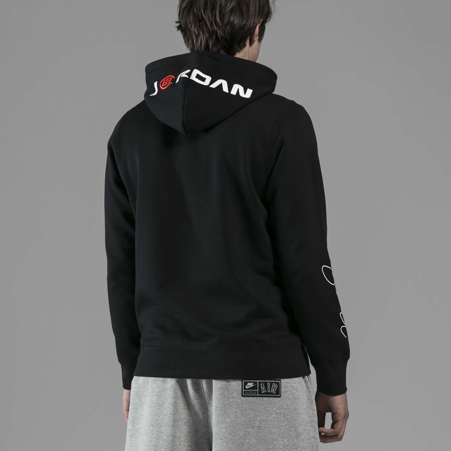 Air Jordan CLOT Collaborative Logo Print Hoodie Black US Edition AR8395-010 圖 5