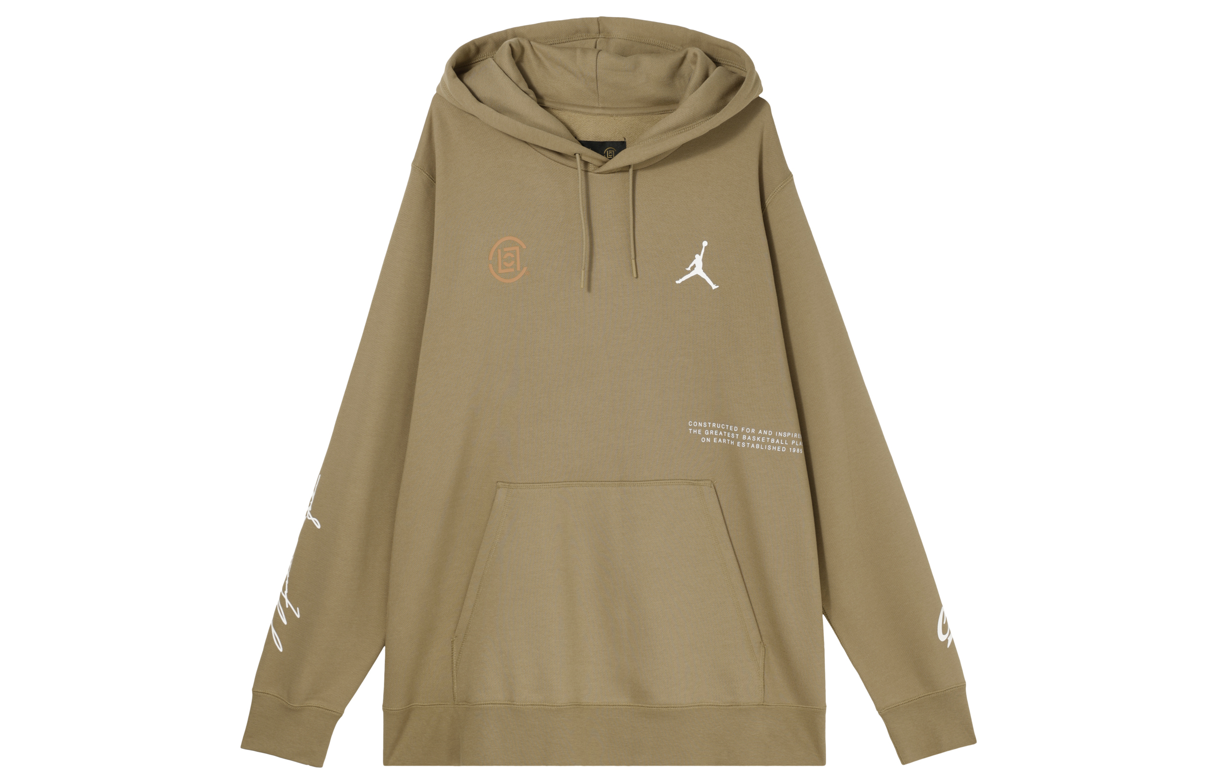 Air Jordan CLOT Logo Print Pullover Hoodie Sand Color ( US Version) AR8395-213