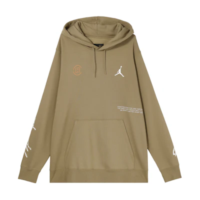 Air Jordan CLOT Logo Print Pullover Hoodie Sand Color ( US Version) AR8395-213
