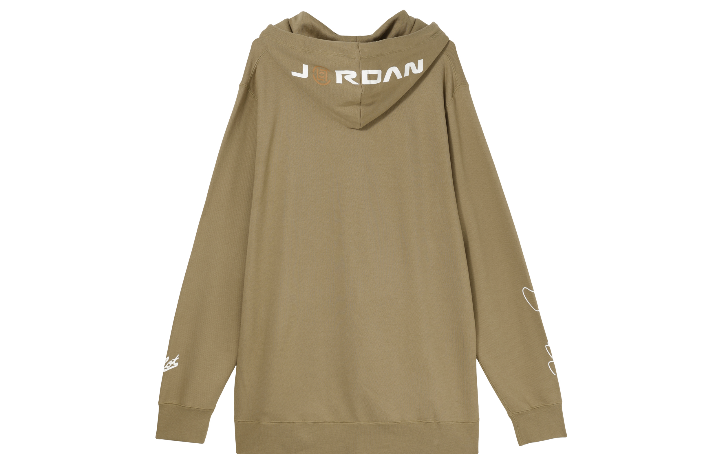 Air Jordan CLOT Logo Print Pullover Hoodie Sand Color ( US Version) AR8395-213 圖 3