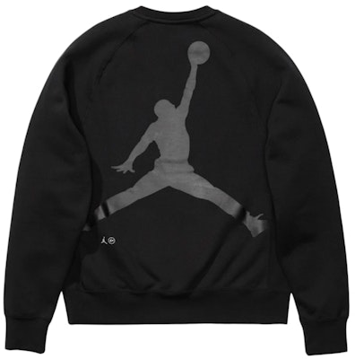 Air Jordan x Fragment Crewneck Sweatshirt 'Black/Reflective Silver' Order Air Jordan x Fragment Crewneck Sweatshirt 'Black/Reflective Silver'