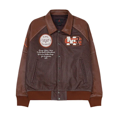 Air Jordan Maison Chateau Rouge Brown Retro Collegiate Jacket Collaboration DJ9771-203