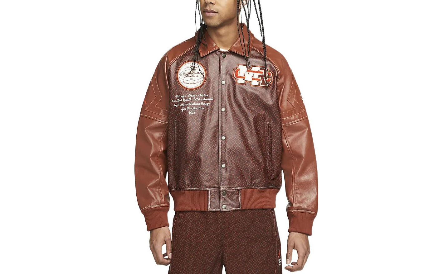 Order Air Jordan x Maison Chateau Rouge 棕色复古大学夹克联名款 DJ9771-203