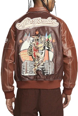 Air Jordan x Maison Chateau Rouge 棕色复古大学夹克联名款 DJ9771-203 Lookbook Air Jordan x Maison Chateau Rouge 棕色复古大学夹克联名款 DJ9771-203