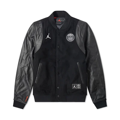 Air Jordan PSG PSG Varsity Jacket Black BQ8363-010