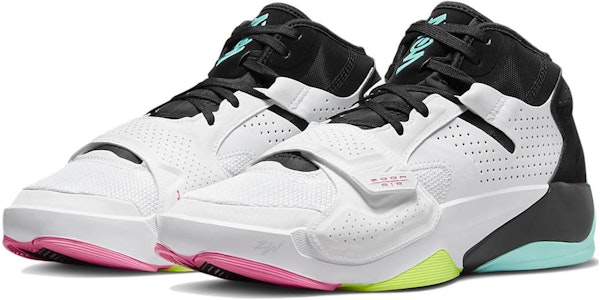 Jordan Zion 2 PF 約旦錫安2 耐磨防滑 中筒 實戰籃球鞋 男款 白黑 國內版 Lookbook Jordan Zion 2 PF 約旦錫安2 耐磨防滑 中筒 實戰籃球鞋 男款 白黑 國內版