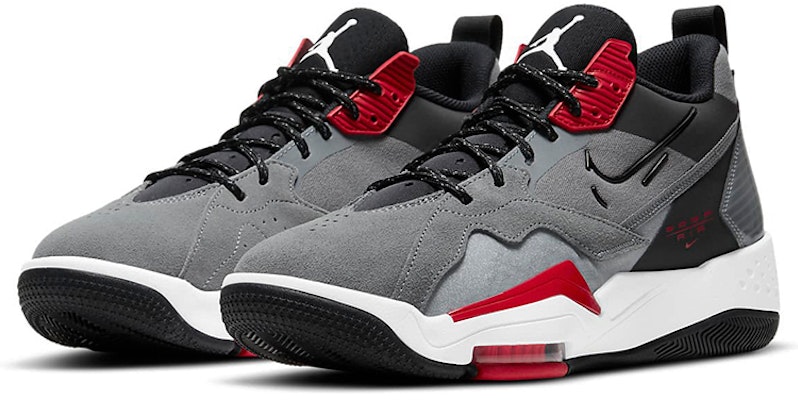 Air Jordan Zoom '92 'Smoke Grey Black Gym Red' CK9183-006 Lookbook Air Jordan Zoom '92 'Smoke Grey Black Gym Red' CK9183-006