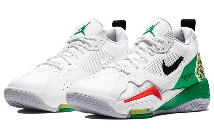 Lookbook 에어 조던 줌 '92 "화이트 러키 그린 다크 설퍼" CK9183-103