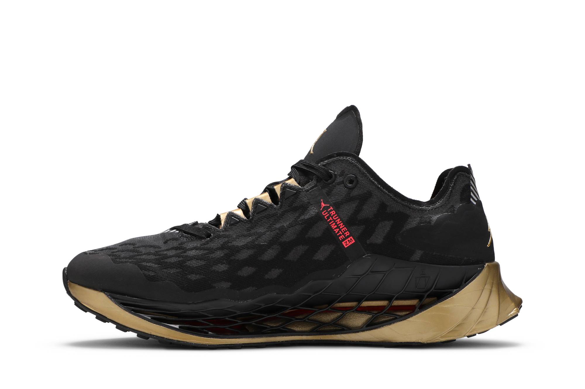 Lookbook Air Jordan Zoom Trunner Ultimate 'Hitam Emas Metalik' CJ1495-007