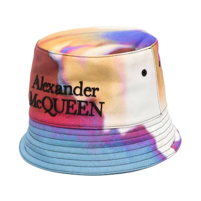 Alexander McQueen 3D Letter Embroidered Nylon Bucket Hat Men’s Multicolor 7510044419Q6178