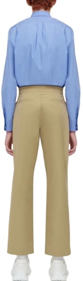 Alexander McQueen Pantalones Beige Rectos Casuales Color Liso con Cordones. 741215-QVS77-9502 Shop Alexander McQueen Pantalones Beige Rectos Casuales Color Liso con Cordones. 741215-QVS77-9502