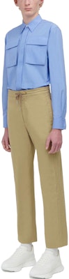 Alexander McQueen Pantalones Beige Rectos Casuales Color Liso con Cordones. 741215-QVS77-9502 Details for Alexander McQueen Pantalones Beige Rectos Casuales Color Liso con Cordones. 741215-QVS77-9502